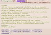 ⠀ Anonymous (ID: bA6qWLTW) [+] 03/16/26(Mon)11:58:57 No.530885375 >2050 >Every leader is replaced with fake cardbord cutouts >people don't even know who they're bombing anymore >Elvis is running BRICS >J--- try to pull another asanuma, but when he stabs the PM she turns out to be cake >whole army is run by zoom calls >all zoom calls are just indians using ai to pretend to be hot white girls >Iran bombs a greenscreen of the twin towers >Larry Silverstein gets theoretically paid out a theoretical insurance payout, but it's unrealized monero paper holdings >DOW hits 5100 >>530885453 # >>530885718 # >>530885849 # >>530885948 # >>530886563 # >>530888301 # >>530893781 # >>530894276 # >>530895009 #