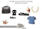 M s----- soundcloud rap starter pack • LONDON, UNITED KINGDOM 100 C ADAD STUDCD SCID CID 13186 UNITED STATES OFAMERICA 100 ONE HUNDRED DOLLARS fake U W