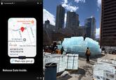 An Instagram post by Drake announcing the location of the Iceman structure. Also, the Iceman structure.