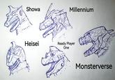 ww ww v vv v cv Showa Heisei Millennium Ready Player One Monsterverse