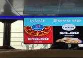 Wolt Save up Domino's PANINA Terms & C €13.50 €6.75 €4.80 -€8.00