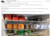 James Lloyd in ⚫ 2nd Specialist Insurance Recruiter | Connecting Brokers, Underwriters & Claim... 2h-→ I'm an office person. Have been from the start. I know the WFH argument. Flexibility, no commute, better focus. I get it. But here's my case for the office: Free drinks!!! + Follow I haven't bought a Diet Coke since I started coming in. That's a meaningful saving over a year. Heating Someone else is paying for it. In January that alone justifies the commute. That's it. That's the case. ZERO Coca-Coca- ZERO SUG inle GB RECYCLE ME FAN car A THRE UP ZERO up Spr ZERO SUCAT ZERO SUG SR ZERO S PEP NTA MAY