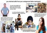 you inherited adhd from your undiagnosed father starterpack his study / office / dad cave: "you don't have ADHD! your brain's just weird like mine! (those things aren't mutually exclusive, dad) as a kid you thought everyone's dad spent 1-2 hours a day like this wondering how tf he went to an ivy league university with his awful executive function going to family reunions on your dad's side feel like a convention of people with your same brain time. growing up you just kinda assumed you were defective or something BHEST)