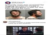 WPOR WFOR 4 News 4 @WFOR4News A Florida man was arrested for digging tunnels to create a real life dungeon crawl for the D&D group he runs. MIAMI-DADE PD MIAMI-DADE PD officialjakebrill I couldn't predict a single word that would come up in this sentence Florida-man stories like that are somehow always true.