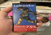 tt e Labooko 5 คล Guatemala 75% Dark Chocolate NET WT 2.47 OZ (70g) vegan