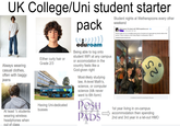 UK College/Uni student starter Always wearing casual clothes, often with baggy jeans At least 4 students wearing wireless headphones when out of class Vecteezy V Either curly hair or Grade 2/3 Having Uni-dedicated busses pack edur??!) Being able to log onto student WiFi at any campus or accomodation in the country feels like a God-given right Most-likely studying law, A-level Math's, science, or computer science (Idk never went to 6th form) POSH -SOUTHAMPTON- PADS Student nights at Wetherspoons every other weekend Wetherspoons The Gamel with TWDCompetitions.com - Join 24 November 2024- Student night out! as in incredibly broke group of students we'd appreciate any alcohol while at this spoons! Thank in advance, at the Giddy Bridge in Southampton! Table 25 ADMINS PLEASE DELETE ID'S 25 A moderator turned off commenting for this post. 1st year living in on-campus accommodation then spending 2nd and 3rd year in a let-out HMO
