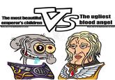 VS The most beautiful emperor's children Meme and art by ligattopardus on social The ugliest blood angel Meme and art by ligatiopardus on social 00