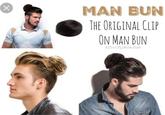 ✓ MAN BUN THE ORIGINAL CLIP ON MAN BUN AThriftyMom.com