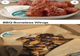 ← T PAPA JOHNS Ran BBQ Boneless Wings PAF RA go