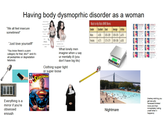 Having body dysmoprhic disorder as a woman "We all feel insecure Waist-to-Hip Ratio (WHR) Norms sometimes!" "Just love yourself!" "You know there's a p--- category for that, btw?" and it's all pedophiles or degredation fetishists Everything is a mirror if you're obsessed enough What lonely men imagine when u say ur mentally ill (you don't have b-------) Clothing super tight or super loose SUPERMAN B Gender Excellent Good Average At Risk Males <0.85 0.85-0.89 0.90-0.95 0.95 Females <0.75 0.75-0.79 0.80-0.86 0.86 Nightmare (lowkey wishing you get sexually harassed/violated more and then immediately hating urself when it happens)