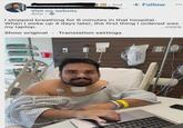 . in 2nd + Follow Visit my website 4mo → I stopped breathing for 6 minutes in that hospital. When I woke up 4 days later, the first thing I ordered was my laptop. Show original Translation settings ...more Terapio Respiratono