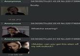 Anonymous 04/30/26(Thu)01:42:28 No.220173996 Scully. 18 KB JPG Anonymous Anonymous 2.98 MB GIF 04/30/26(Thu)02:25:45 No.220174654 Whatcha wearing? 04/30/26(Thu)02:41:59 No.220174898 >Mulder, can you get this alien off my left buttock?