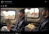 A Twitter post by Hasan Piker sharing photos of him reading a Lenin book on a train. These were posted on April 30th, 2026.
