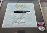 Cpl This is to certify that served as a military member of the United Nations Peace-keeping Forces, prior to the Norwegian Nobel Committee's awarding of the Nobel Peace Prize to the United Nations Peace-keeping Forces, on the 10th Day of December 1988. Jorgen Formend Minister of Defence Norway THE NOBEL PEACE PRIZE 1988