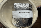CHIPOTLE Michael Bowl with Brown Rice, Black Beans, Chicken, Cheese, and Order name: Michae Entree: 1 of 1
