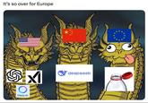 It's so over for Europe Meta Al ☑ deepseek