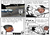 WAVERSON HOW DO THEY KNOW THE DEPTH LIMIT ON SUBS, STOCKTON? THEY SEND DOWN SUBS OVER AND OVER UNTIL THEY IMPLODE. LOAD LIMIT 10 ATMOS 1986 Universal Press Syndicate THEN THEY MEASURE THE DEPTH THE SUB OH GIVE ME THE GOT TO AND CALL IT F--- CONTROLLER THE MAX DEPTH. DUMBASS 11-26