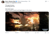 33 Norn-Queen Kya @NornQueenKya • 11h Todays Armageddon article The good news: Amazing Ork Art The bad news: They couldn't resist putting Calgar in the story WARHAMMER COMMUNITY WARHAMMER #NEW40K 1753 824 Il 14K ☐ 1