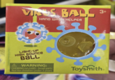 VISUS BALL HAND WASH HELPER 3+ LIGHT-UP HISH BOUNce BALL A WARNING: CHOKING HAZARD - Small parts. Not for children under 3 years. Toysmith