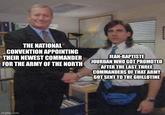 THE NATIONAL CONVENTION APPOINTING THEIR NEWEST COMMANDER FOR THE ARMY OF THE NORTH JEAN-BAPTISTE JOURDAN WHO GOT PROMOTED AFTER THE LAST THREE COMMANDERS OF THAT ARMY GOT SENT TO THE GUILLOTINE imgflip.com