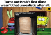 Turns out Krab's first dime wasn't that unrealistic after all: This is a legit Swedish coin from 1659, 14.5 kg of pure copper, it could buy 4 pigs back then Overdone