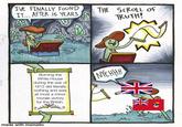 I'VE FINALLY FOUND IT... AFTER 15 YEARS THE SCROLL OF Robotatertot comics До TRUTH! Burning the White House during the war of 1812 did literally nothing and was at most a minor morale victory for the British. NYEHHH made with mematic W Mi