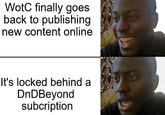 WotC finally goes back to publishing new content online It's locked behind a DnDBeyond subcription
