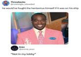 Throwbacks @nostalgia_reloaded he would've fought the hantavirus himself if it was on his ship Erèn @anime_eren "Not in my lobby" MR. MOSEBY