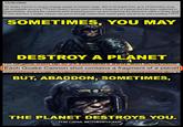 Overview The Quake Cannon is used to engage targets at extreme range, able to hit targets from up to 24 kilometers away with acceptable accuracy. [7b] Each Quake Cannon shot contains a fragment of a planet that has been subjected to Exterminatus, drawing the contained earth-shattering power out and containing the blastwave within a Quake Shell. [4] One shot from a Quake Cannon can punch through meters-thick citadel gates and level an entire building. [7a][7b] SOMETIMES, YOU MAY DESTROY A PLANET nit targets from up to 24 kilometers away with acceptable Each Quake Cannon shot contains a fragment of a planet] contained earth shattering power out and containing the b BUT, ABADDON, SOMETIMES, THE PLANET DESTROYS YOU. FOR CADIA, M-----------