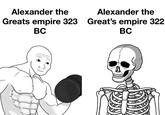 Alexander the Greats empire 323 BC Alexander the Great's empire 322 BC