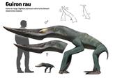 Guiron rau Guiron is a large, flightless pterosaur native to the Stewart Island in New Zealand. A L 0+