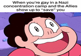 When you're gay in a Nazi concentration camp and the Allies show up to "save" you
