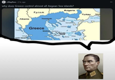 r/MapPorn 2 hr. ago why does Greece control almost all Aegean Sea islands? Albania Corfu Leucas lonian Islands F.y.r.o.m Bulgaria Turkey Istant Sea of Mar Thessaloniki Thassos Thracian Sea Samothrace Greece Thermac Gulf Lemnos Skiathos Alonissos Lesvos Sporades Aegean Islands Sea Skopelos Skiros Chios