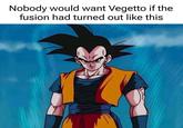 Nobody would want Vegetto if the fusion had turned out like this