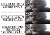 ME, READING 7TH SEA 2E ME, PLAYING 7TH SEA 2E ME, READING DOGS IN THE VINEYARD 9