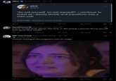 Mihir @mihirmodi - Apr 29 wint @dril Q "im not owned! im not owned!!", i continue to insist as i slowly shrink and transform into a corn cob 6:20PM- 11/10/11 from Earth 356 51K 592K SynthToast + @Synth Toast - Apr 29 0 Is your crowd work always this bad, or did seeing a woman throw you off your game that much? O 18 1328 45K ılı 385K RIP Lisa Frank @BasedMoralFag Apr 29 Parody account woman staring at the pregnant man on stage: 50 16 653 42K ili 553K Q