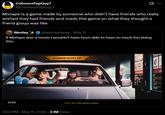 A tweet criticizing the game Mixtape. It reads, "Mixtape is a game made by someone who didn’t have friends who really wished they had friends and made this game on what they thought a friend group was like."