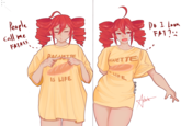 People Call me FATASS RACHETTE BAGUETTE IS LIFE LIFE Do I Look FAT? @star shrim