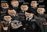 Julius Streicher Reinhard Heydrich Martin Bormann Rudolf Hess wwwwww Heinrich Himmler Hermann Göring Joseph Goebbels Adolf Hitler 5