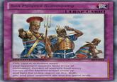 Sea Peoples Summoning URE [TRAP CARD] LIMITED EDITION This card is activated when your opponent reaches level three of civilization. Hordes of warriors from every corner of the Mediterranean show up and light the entire region on fire. Both you and your opponent die and the game ends. 395071 2016 BPT-014