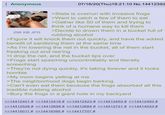 Anonymous 298 KB JPG 07/16/20(Thu)19:21:10 No.14412392 >State is overrun with invasive frogs >Want to catch a few of them to eat >Gather like 50 of them and trying to think of a humane way to kill them >Decide to drown them in a bucket full of rubbing alcohol >Figure it will knock them out quickly, and have the added benefit of sanitizing them at the same time >As I'm lowering the net in the bucket, all of them start freaking out and ree'ing >I drop the net, and the bucket tips over >Frogs start spasming uncontrollably and literally screeching >They're not dying quickly, it's taking forever and it looks horrible >My mom begins yelling at me >The neighborhood dogs begin barking >Can't even eat them because the frogs absorbed all this inedible rubbing alcohol >Bury the frogs in a giant hole in my backyard >>14412401 # >>14412418 # >>14412423 # >>14412453 # >>14412493 # >>14412528 # >>14412658 # >>14412684 # >>14412721 # >>14414033 # >>14415011 # >>14416395 # >>14417707 #