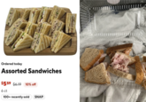 Ordered today Assorted Sandwiches $559 $6.19 10% off 6 ct 100+ recently sold SNAP