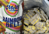 Melt FEEL THE MELTZ SOUR RAINBOW BELT NET WT. 15 OZ 425 G