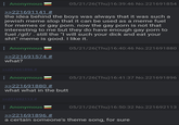 : Anonymous >>221691141 # 05/21/26(Thu)16:39:46 No.221691854 the idea behind the boys was always that it was such a jewish meme slop that it can be used as a meme fuel for memes or gay p---. now the gay p--- is not that interesting to me but they do have enough gay p--- to fuel /gif/. still the "I will such your d--- and eat your s---" meme is good. I like it. Anonymous >>221691574 # 05/21/26(Thu)16:40:46 No.221691880 what? >>221691896 # Anonymous >>221691880 # what what in the butt 05/21/26(Thu)16:41:37 No.221691896 >>221692113 # : Anonymous >>221691896 # 05/21/26(Thu)16:50:32 No.221692113 a certain someone's theme song, for sure