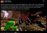 A parody of Homelander's death in The Boys. The parody is based on The Legend of Zelda.