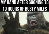 MY HAND AFTER GOONING TO 10 HOURS OF BUSTY MILFS