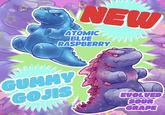 NEW ATOMIC BLUE RASPBERRY L GUMMY GOJIS EVOLVED SOUR GRAPE