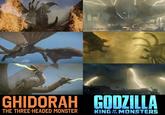 GHIDORAH GODZILLA OF THE THREE-HEADED MONSTER KING THE MONSTERS