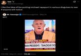 bee Y @ghoulrunnings i like the idea of fox putting michael rapaport in various disguises to see if anyone will notice W-- Mr. Sausage @MrSausageGet ⚫ May 21 0:33 ل TikTok @kocks... BREAKING NEWS VICE ADM ROBERT HARWARD RAN PRESIDENT: "DIALOGUE DO ALERT F DOLLARS FOX NEWS R 7:15 PM - May 21, 2026 115.4K Views