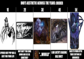 1E DND'S AESTHETIC ACROSS THE YEARS: DRIDER 2E 3E 4E 5E WHY DON'T YOU COME SPIDER IGGY POP HAS A LUST FOR YOUR LIFE DOWN AND SEE ME SOMETIME? "...WOULD" I AM LOLTH'S RAGING BILE DUCT BACK TO FORM AFTER THREE EDITIONS OF HORNINESS